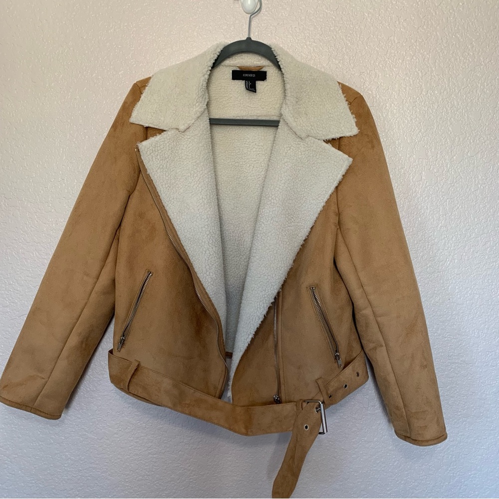 Faux suede Moto Jacket